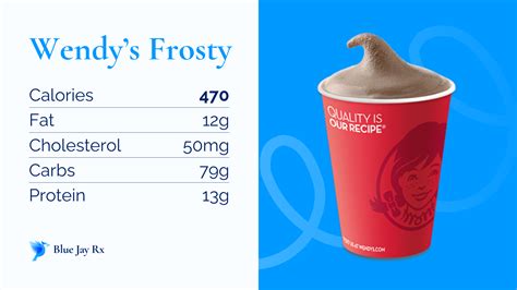 wendy's frosty calorie count.